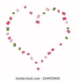 Celebration background template with colorful konfetti. Vector illustration