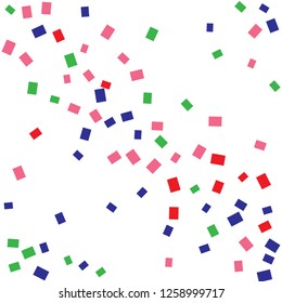 Celebration background template with colorful konfetti. Vector illustration
