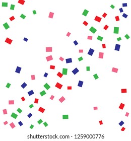 Celebration background template with colorful konfetti. Vector illustration
