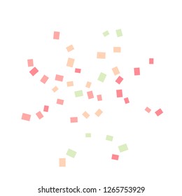 Celebration background template with colorful konfetti. Vector illustration