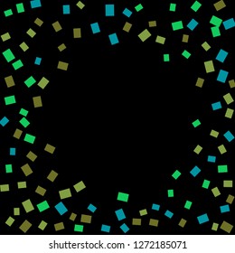 Celebration background template with colorful konfetti. Vector illustration
