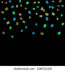 Celebration background template with colorful konfetti. Vector illustration
