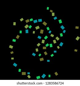 Celebration background template with colorful konfetti. Vector illustration
