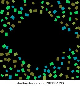 Celebration background template with colorful konfetti. Vector illustration