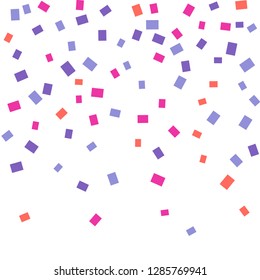 Celebration background template with colorful konfetti. Vector illustration