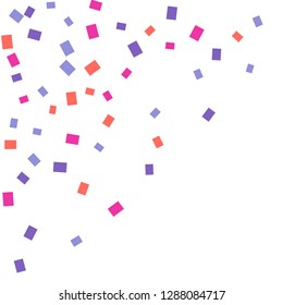 Celebration background template with colorful konfetti. Vector illustration