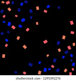 Celebration background template with colorful konfetti. Vector illustration
