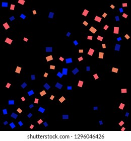 Celebration background template with colorful konfetti. Vector illustration
