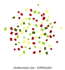 Celebration background template with colorful konfetti. Vector illustration
