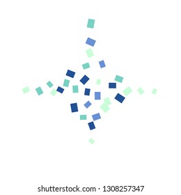 Celebration background template with colorful konfetti. Vector illustration