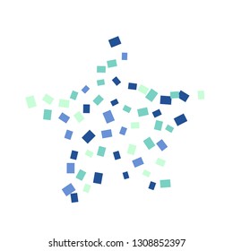 Celebration background template with colorful konfetti. Vector illustration