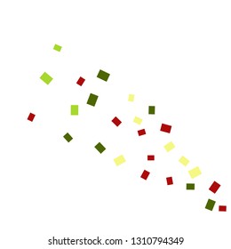 Celebration background template with colorful konfetti. Vector illustration