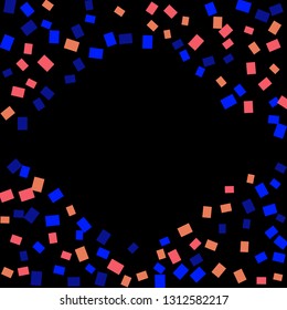 Celebration background template with colorful konfetti. Vector illustration
