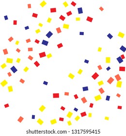 Celebration background template with colorful konfetti. Vector illustration
