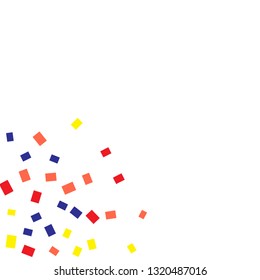 Celebration background template with colorful konfetti. Vector illustration
