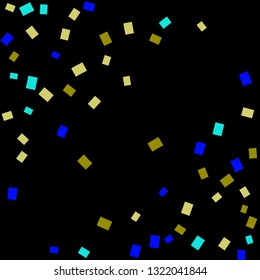 Celebration background template with colorful konfetti. Vector illustration
