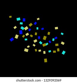 Celebration background template with colorful konfetti. Vector illustration