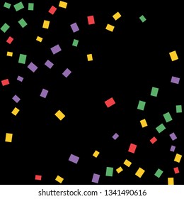 Celebration background template with colorful konfetti. Vector illustration
