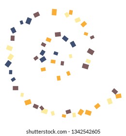 Celebration background template with colorful konfetti. Vector illustration