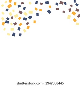 Celebration background template with colorful konfetti. Vector illustration