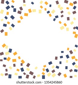 Celebration background template with colorful konfetti. Vector illustration