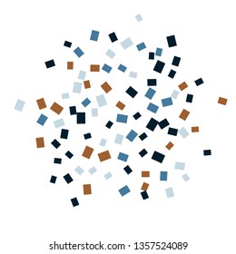 Celebration background template with colorful konfetti. Vector illustration
