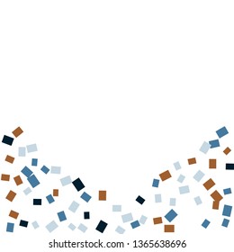 Celebration background template with colorful konfetti. Vector illustration
