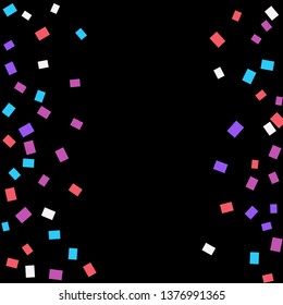 Celebration background template with colorful konfetti. Vector illustration
