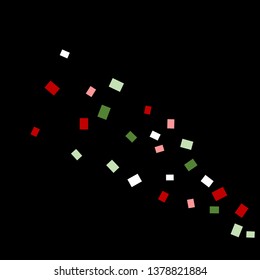 Celebration background template with colorful konfetti. Vector illustration
