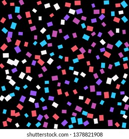Celebration background template with colorful konfetti. Vector illustration
