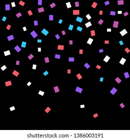 Celebration background template with colorful konfetti. Vector illustration