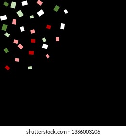 Celebration background template with colorful konfetti. Vector illustration