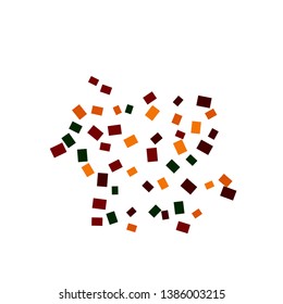 Celebration background template with colorful konfetti. Vector illustration