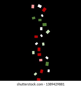 Celebration background template with colorful konfetti. Vector illustration