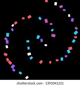 Celebration background template with colorful konfetti. Vector illustration
