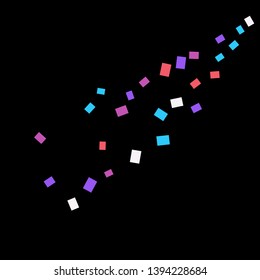 Celebration background template with colorful konfetti. Vector illustration
