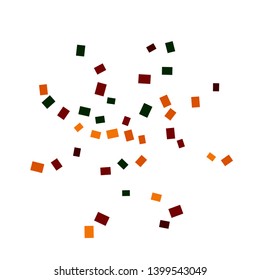 Celebration background template with colorful konfetti. Vector illustration
