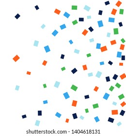 Celebration background template with colorful konfetti. Vector illustration
