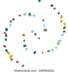 Celebration background template with colorful konfetti. Vector illustration
