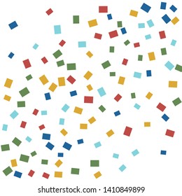 Celebration background template with colorful konfetti. Vector illustration
