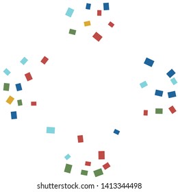 Celebration background template with colorful konfetti. Vector illustration
