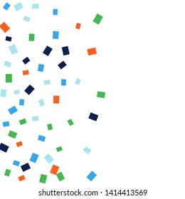 Celebration background template with colorful konfetti. Vector illustration
