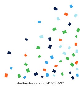 Celebration background template with colorful konfetti. Vector illustration

