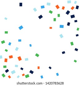 Celebration background template with colorful konfetti. Vector illustration

