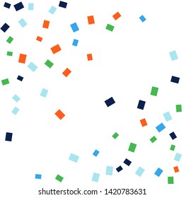 Celebration background template with colorful konfetti. Vector illustration
