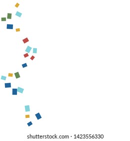 Celebration background template with colorful konfetti. Vector illustration
