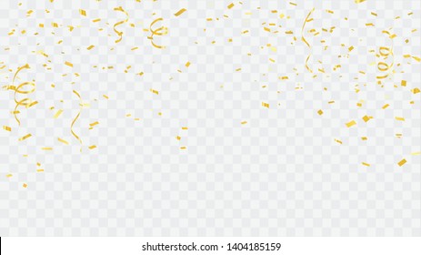 Celebration background template with confetti and gold ribbons. luxury greeting rich card. Celebration background template with confetti and gold ribbons. luxury greeting rich card.