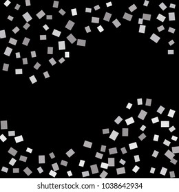 Celebration background template with confetti. Vector illustration