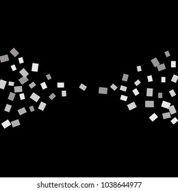 Celebration background template with confetti. Vector illustration