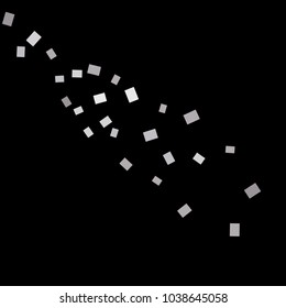Celebration background template with confetti. Vector illustration